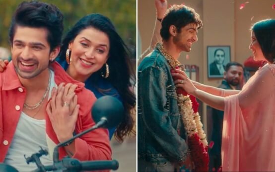 Abhishek Kumar and Mannara Chopra in Saanware song 1